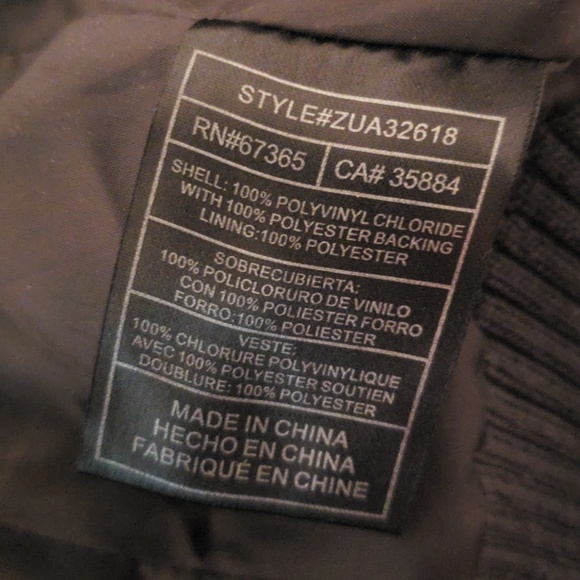 Faux grey leather jacket - Picture 4 of 4